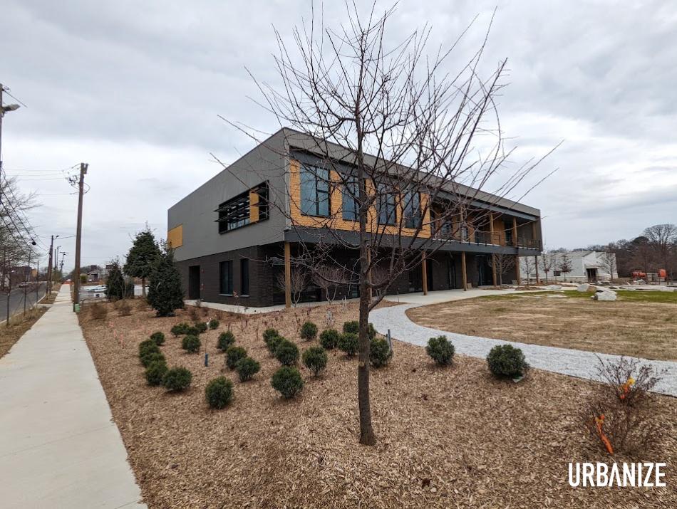 Images Trees Atlanta's modern new headquarters nears completion